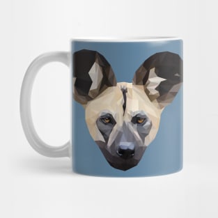 Geometrical African Wild Dog Mug